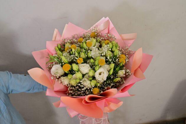 Blushing Sunshine Bouquet