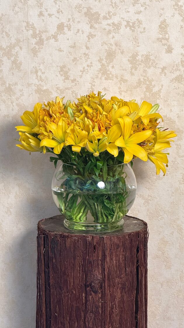 Golden Glow Vase Arrangement