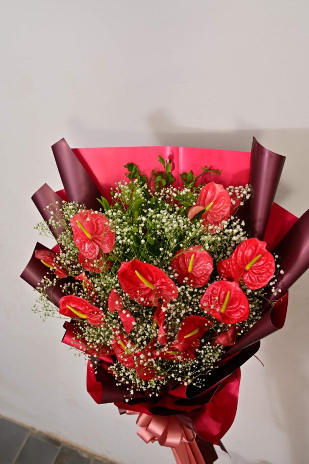 Scarlet Elegance Bouquet - Image 3