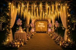 birthday-backdrop-with-lights-and-balloons