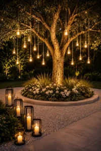 hanging-fairy-lights-wedding-decor